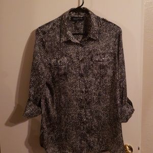 Jones New York satin blouse